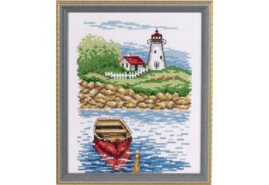  92-9418 Маяк (Lighthouse & skiff. Набір для вишивання хрестом PERMIN