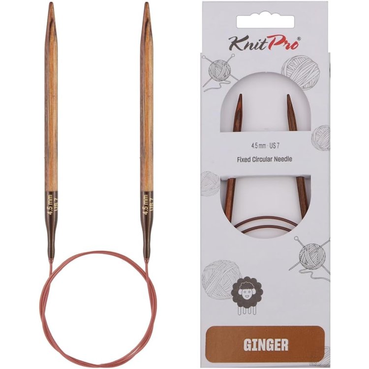 31130 Спицы круговые Ginger KnitPro, 120 см, 4.50 мм - 1 31130 Спицы круговые Ginger KnitPro, 120 см, 4.50 мм - 1