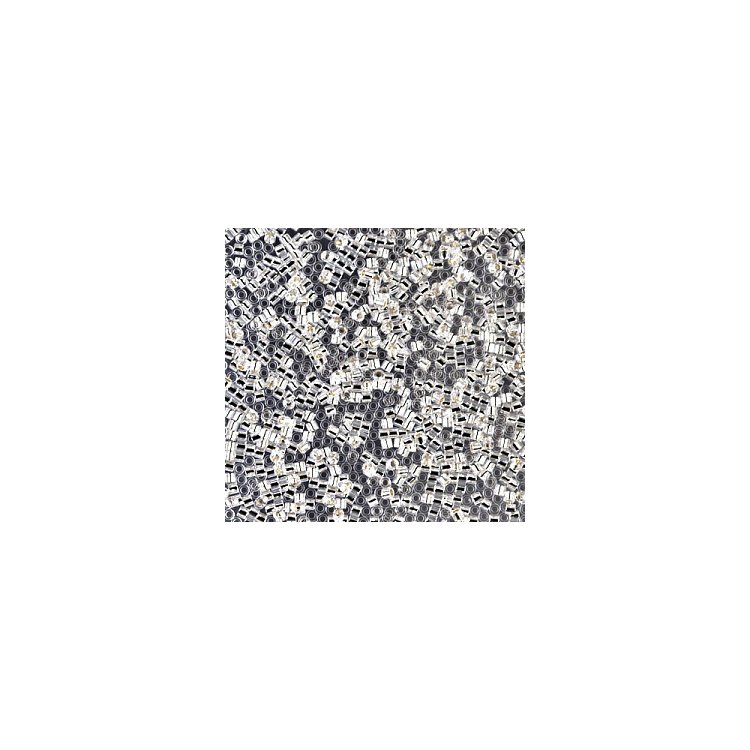 DBS-41 Бисер Miyuki Delica Beads 15/0 (блестящий серебряный) - 1