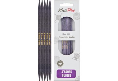 спиці для в'язання 19027 Спиці шкарпеткові 6,00 мм J'adore Cubics KnitPro 20 см