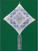 MHTD17 Ледяная синяя снежинка. Набор для вышивки в смешанной технике Mill Hill - 1