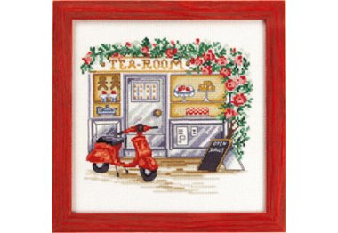 92-8100 Магазин чаю. Набір для вишивання хрестом PERMIN 92-8100 Магазин чаю. Набір для вишивання хрестом PERMIN