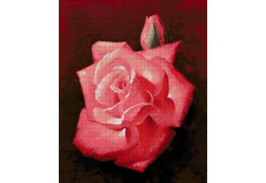  36-2622-НА червона троянда. Набір для вишивання бісером ТМ Токарєва А.