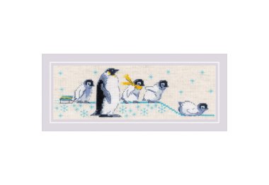  1975 Пінгвінчики. Набір для вишивки хрестиком Ріоліс