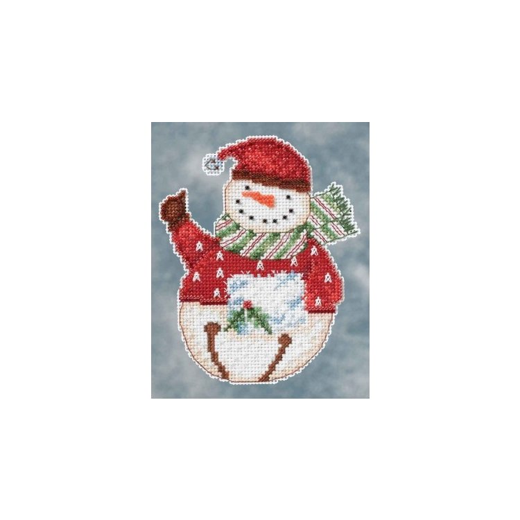 DM204104 Сніговик. Набір для вишивки в змішаній техніці Mill Hill - 1