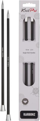 41262 Спицы прямые Karbonz KnitPro 25 см 6.00 мм - 1 41262 Спицы прямые Karbonz KnitPro 25 см 6.00 мм - 1