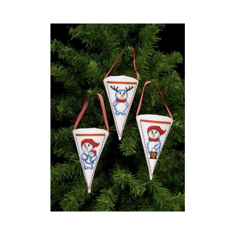 21-7245 Сніговик. Набір для вишивання хрестом PERMIN - 1