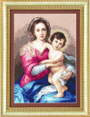 М-116 Мадонна з немовлям Набір для вишивання хрестом - 1