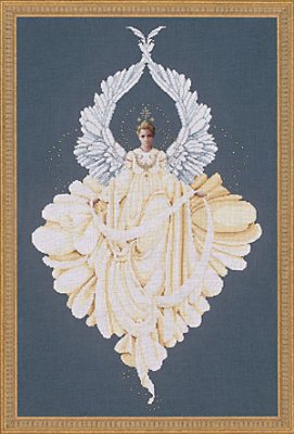 LL43 Peace Angel//Ангел Мира. Схема для вышивки крестом на бумаге Lavender &amp; Lace - 1