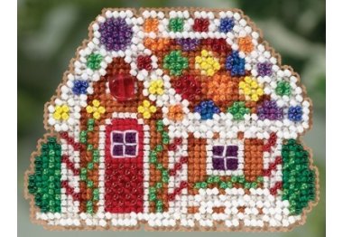 вишивка гладдю MH185305 Пряничний Котедж. Набір для вишивки в змішаній техніці Mill Hill