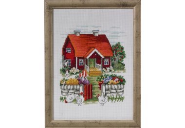  92-3125 Шведський дім. Набір для вишивання хрестом PERMIN