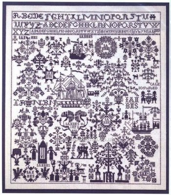 HH21249 Сэмплер. Набор для вышивания крестом PERMIN - 1