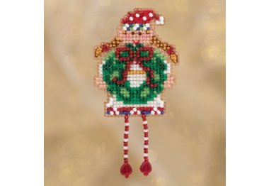 вышивка гладью MH181832 Праздничный эльф. Набор для вышивки в смешанной технике Mill Hill вышивка гладью MH181832 Праздничный эльф. Набор для вышивки в смешанной технике Mill Hill