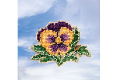 вышивка гладью MH181911 Цветок. Набор для вышивки в смешанной технике Mill Hill вышивка гладью MH181911 Цветок. Набор для вышивки в смешанной технике Mill Hill