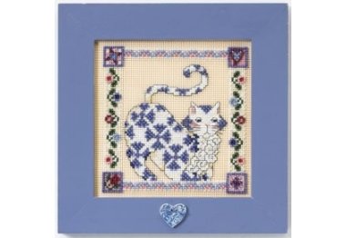 вишивка гладдю JS148402 Сапфір. Набір для вишивки в змішаній техніці Mill Hill