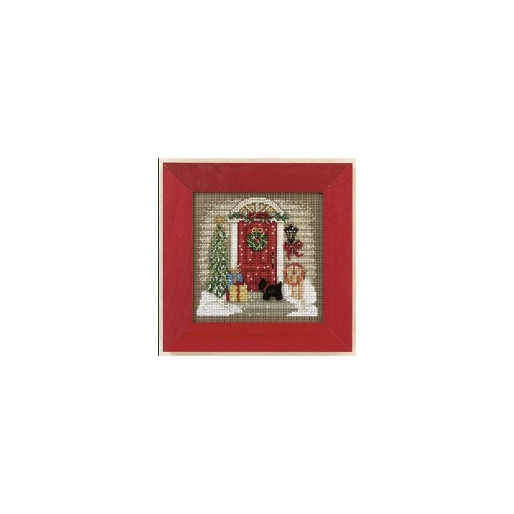 MH141301 Рождественский дом. Набор для вышивки в смешанной технике Mill Hill - 1