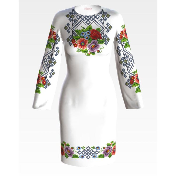 Платье женское (заготовка для вышивки) ПЛ-014 - 1