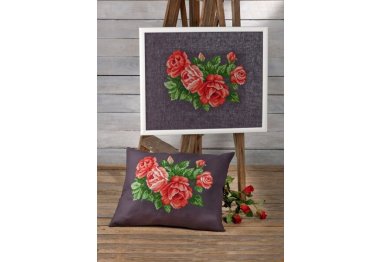  70-6425 Червоні троянди (Red roses. Набір для вишивання хрестом PERMIN