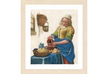  PN-0168604 Женщина с молоком. Набор для вышивки крестом Lanarte
