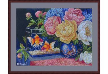  K-282 Мовчазний діалог. Набір для вишивки хрестом Мережка