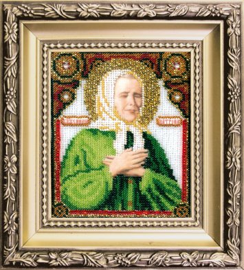 БЮ-009 Икона святой блаженной Матроны Московской Набор для вышивки бисером - 1
