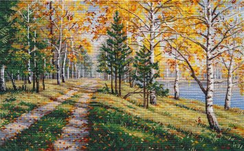 8376 Дорога в осень. Набор для вышивки крестом Classic Design - 1 8376 Дорога в осень. Набор для вышивки крестом Classic Design - 1