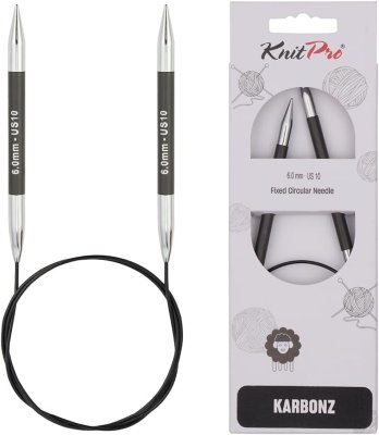 41152 Спиці кругові Karbonz KnitPro 40 см 6.00 мм - 1