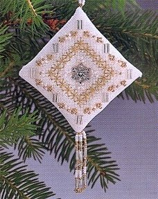 MHTD6 Хрустальная снежинка. Набор для вышивки в смешанной технике Mill Hill - 1