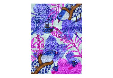  Набор для вышивки крестом Гостеприимство. Индиго Ksenya project 10-007