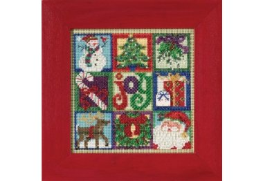 вышивка гладью MH145301 Радость рождества. Набор для вышивки в смешанной технике Mill Hill