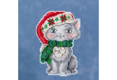 вишивка гладдю JS201912 Кошеня. Набір для вишивки в змішаній техниці Mill Hill