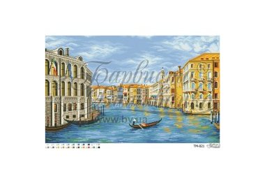  ТМ-021 Місто на воді (Венеція, Італія). Схема для вишивки бісером (габардин) ТМ Барвиста Вишиванка