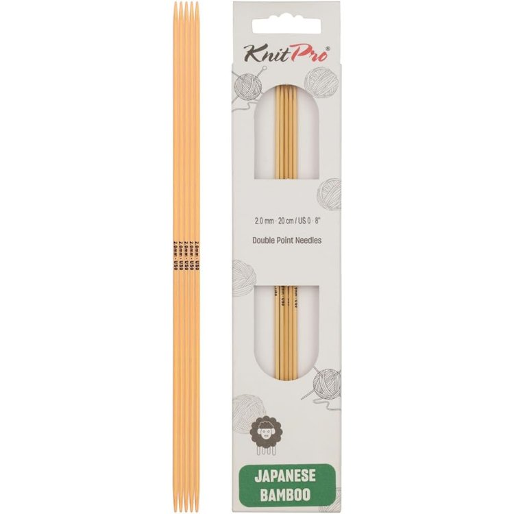 22121 Спиці шкарпеткові Bamboo KnitPro, 20 см, 2.00 мм - 1 22121 Спиці шкарпеткові Bamboo KnitPro, 20 см, 2.00 мм - 1