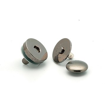 Магнитная кнопка Hamanaka, 14 мм, черный металл арт. H206-047-2 - 1