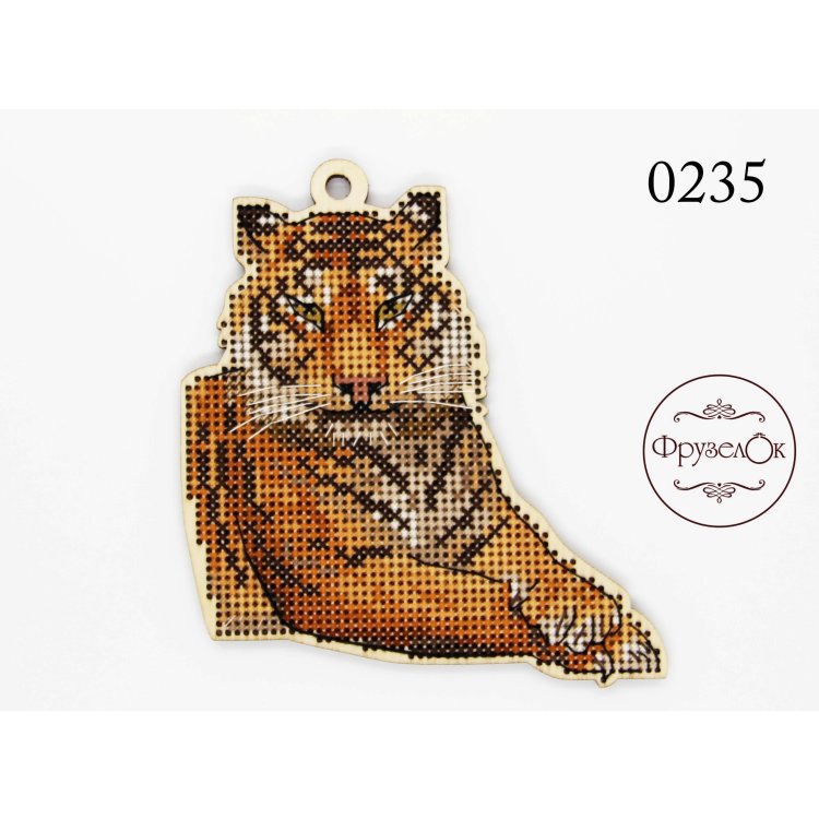 0235 Тигр. Набор для вышивки крестом Фрузелок - 1
