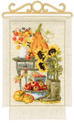 1657 Дача. Осень. Набор для вышивки крестом Риолис - 1
