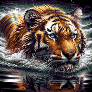 49-3025-НП Плывущая грация. Набор для вышивания бисером ТМ Токарева А. - 1