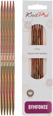 20136 Спиці шкарпеткові Symfonie Wood KnitPro, 10 см, 3.75 мм - 1 20136 Спиці шкарпеткові Symfonie Wood KnitPro, 10 см, 3.75 мм - 1