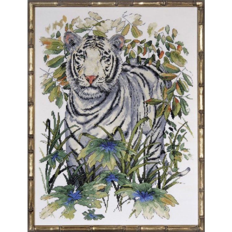 Білий тигр. Набір для вишивки хрестиком Design Works арт. dw2746 - 1