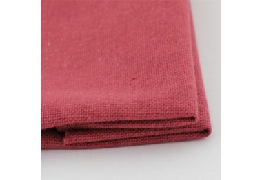  Ткань для вышивания ТПК-190-1 2/56 Оникс (домотканое полотно №30), темно-красный, 48% хлопок,52% п/э, ширина 1,5м