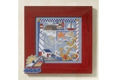 вышивка гладью MH147105 Морской сэмплер. Набор для вышивки в смешанной технике Mill Hill