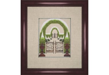  NC309 Sleeping Snow Garden//Сплячий засніжений сад. Схема для вишивки хрестиком на папері Nora Corbett