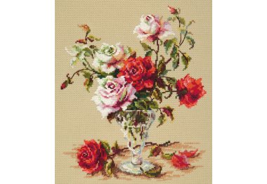  8363 Роскошь Розы. Набор для вышивки крестом Classic Design