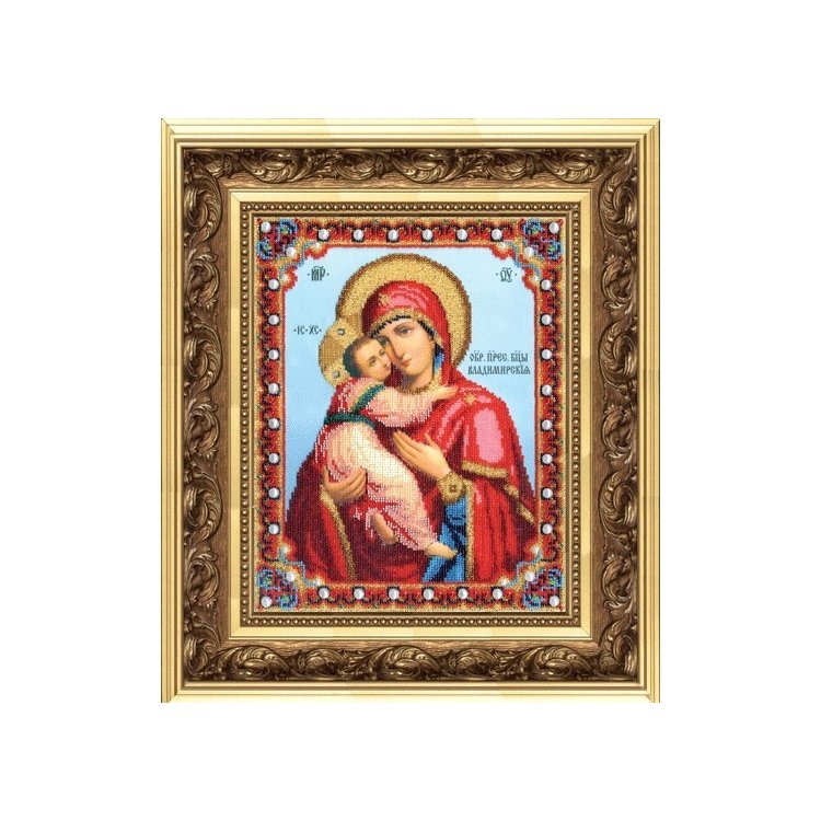 Б-1178 Икона Божьей Матери Владимирская Набор для вышивки бисером - 1