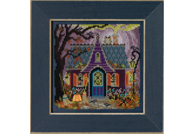 вышивка гладью MH142324 Коттедж с привидениями. Набор для вышивки в смешанной технике Mill Hill