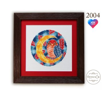 2004 Сова. Набір для вишивки хрестиком Фрузелок - 1