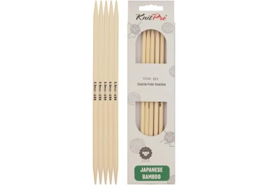 спиці для в'язання 22131 Спиці шкарпеткові Bamboo KnitPro, 20 см, 5.50 мм спиці для в'язання 22131 Спиці шкарпеткові Bamboo KnitPro, 20 см, 5.50 мм