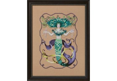  MD199 Madam Mermaid//Госпожа Русалка. Схема для вышивки крестом на бумаге Mirabilia Designs