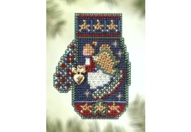 вышивка гладью MHCM50 Ангел с сердцем. Набор для вышивки в смешанной технике Mill Hill