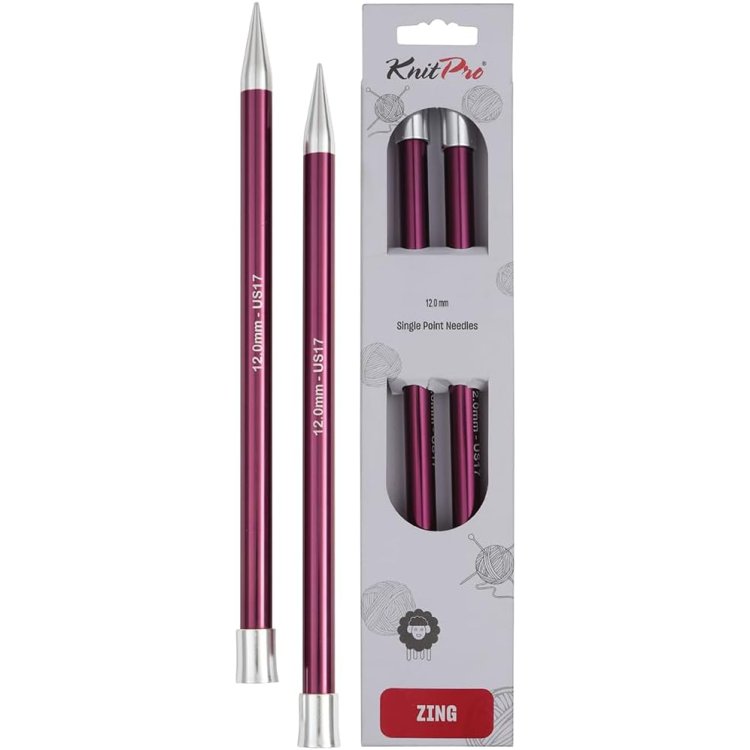 47249 Спицы прямые Zing KnitPro, 25 см, 12.00 мм - 1